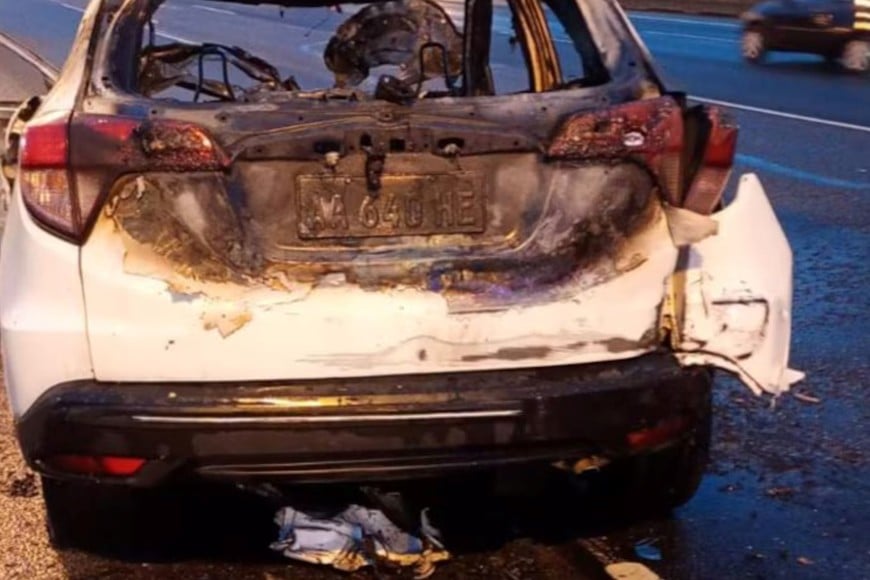 El vehículo que manejaba A.S. y tiene 24 infracciones impagas.