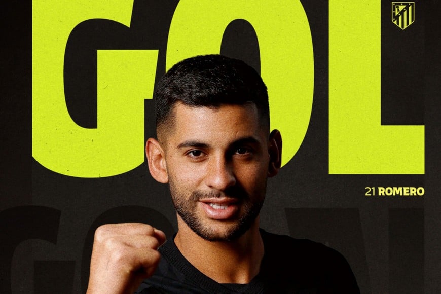 Cuti Romero le dio el triunfo al Atlético Madrid.