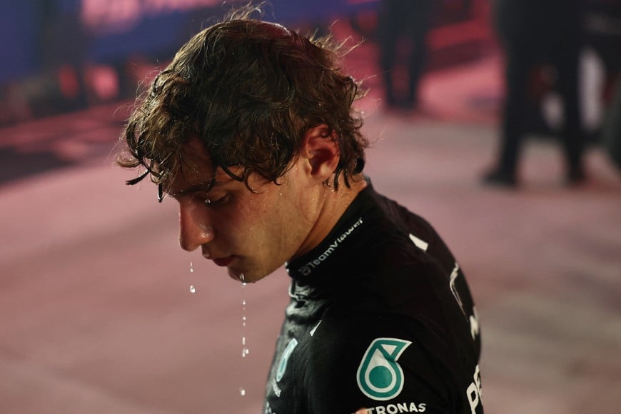 Formula One F1 - Singapore Grand Prix - Marina Bay Street Circuit, Singapore - October 11, 2026
Mercedes' Andrea Kimi Antonelli after finishing third place in the Singapore Grand Prix REUTERS/Jakub Porzycki