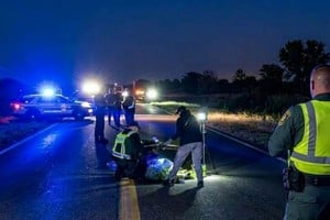 Los tres ocupantes de la moto murieron en el acto. Foto: Gentileza