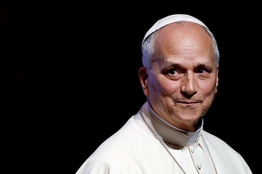 Pope Leo leaves after speaking at a meeting titled "At the Roots of Europe for Peace and Unity" at the Robert Schuman convention centre, in Metz, as part of Pope Leo's four-day apostolic journey to France, September 28, 2026. REUTERS/Benoit Tessier/Pool     TPX IMAGES OF THE DAY