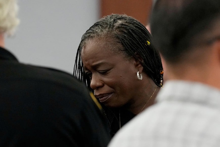 Sekyiwa “Set” Shakur attends the trial of Duane Davis during a sentencing hearing after Davis’ murder conviction in the death of rapper Tupac Shakur on Tuesday, Oct. 13, 2026, in Las Vegas, Nevada, US. John Locher/Pool via REUTERS