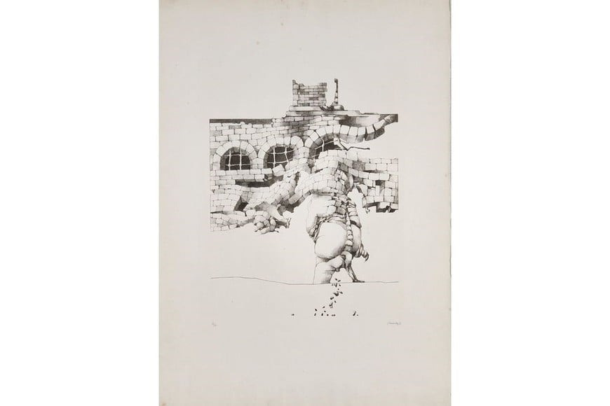 "Aguafuerte número 3" de José Hernández. Foto: Galería Jacques Martínez
