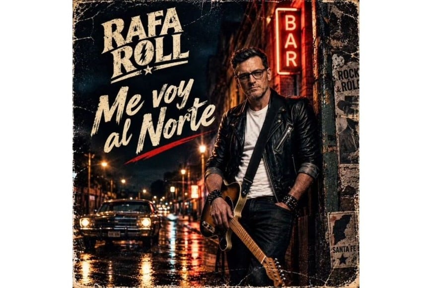 Portada del single “Me voy al Norte”, de Rafa Roll