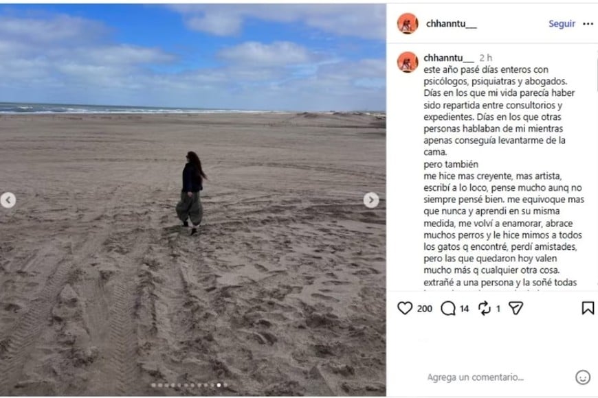 La médica reflexionó sobre las pérdidas y los aprendizajes de este período.