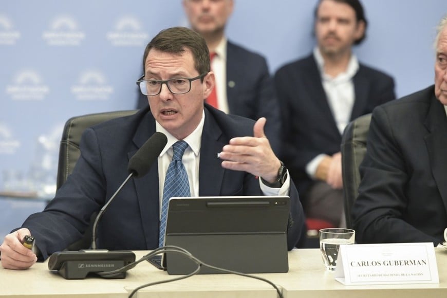 El Secretario de Hacienda del Ministerio de Economía de la Nación, Carlos Guberman. Crédito: Diputados de la Nación