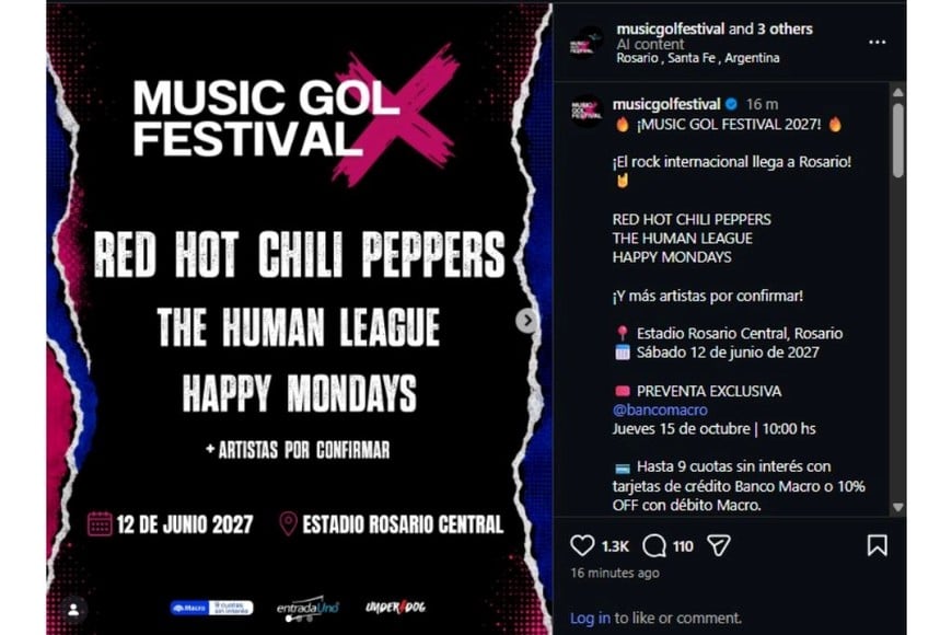 Durante las últimas horas, una gran cantidad de usuarios compartieron en plataformas digitales y aplicaciones de mensajería una gráfica promocional del denominado "Music Gol Festival X".