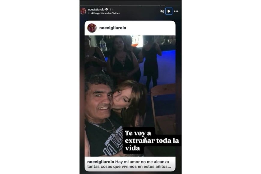 En su publicación, Vigliarolo puso el foco en la vida cotidiana que construyeron juntos
