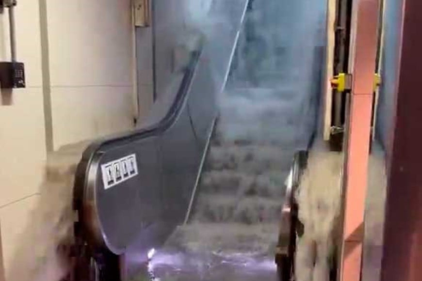 Las instalaciones del subte se vieron afectadas.