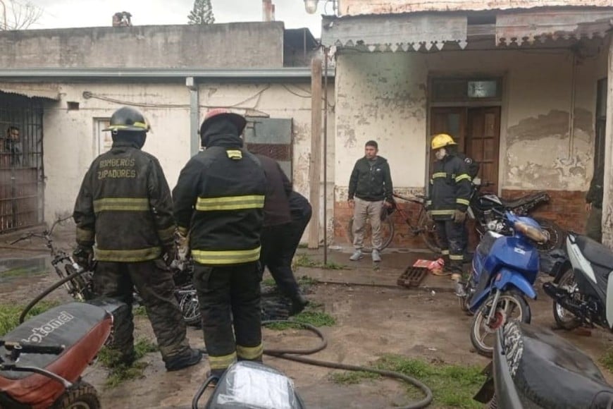 incendio de motos en la Seccional 8va