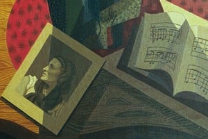 Fragmento de "Fotografía de María Rosa", óleo. Foto: Archivo / Museo Rosa Galisteo
