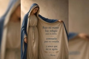 Para aquellos que aún mantienen la fe y la esperanza en el ser humano: el manto protector de María es refugio, es consuelo y es amor al prójimo.