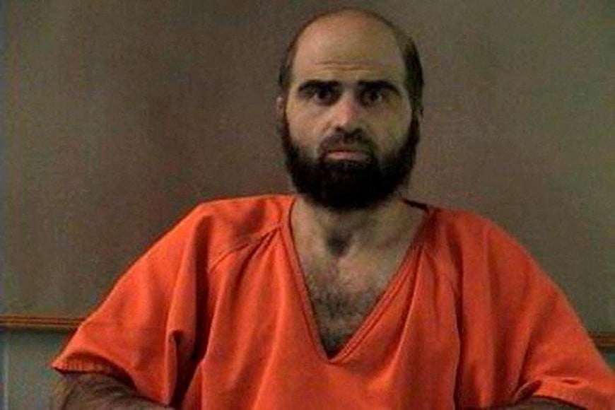 FILE PHOTO: Nidal Hasan, charged with killing 13 people and wounding 31 in a November 2009 shooting spree at Fort Hood, is pictured in an undated handout photo obtained by Reuters on June 29, 2012. REUTERS/Bell County Sheriff's Office/Handout./File Photo