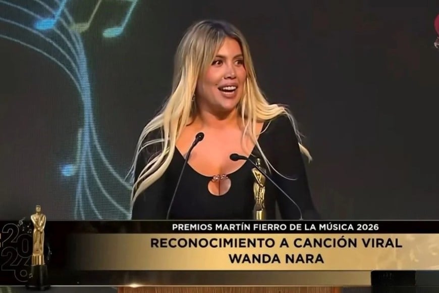 Wanda Nara fue distinguida en la categoría Canción Viral por Bad Bitch.