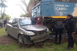 La imagen da cuenta de la violencia del encontronazo. Foto: Gentileza