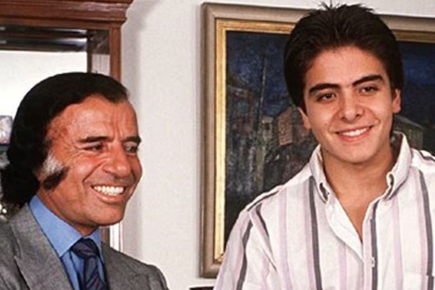 Carlos Menem y su hijo Carlos Jr.