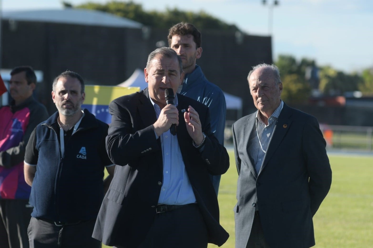 Poletti en el acto inaugural del XII Campeonato Sudamericano U23 de Atletismo 2026.