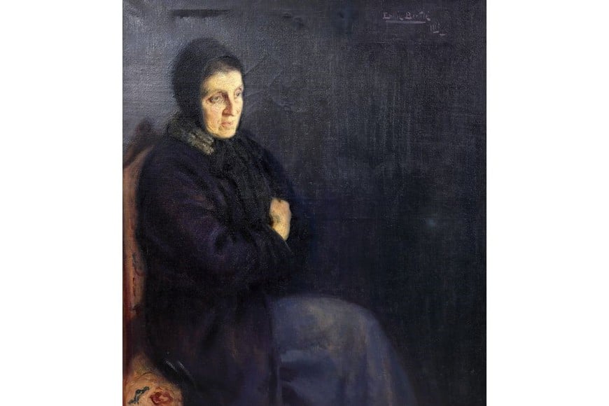 "Retrato de mi madre" de Bertolé. Foto: MNBA
