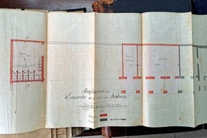 Plano ampliación del ensanche de la Casa de Justicia; octubre 21 de 1896.