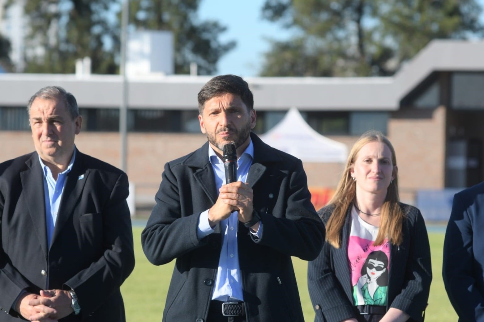 Pullaro en el acto inaugural del XII Campeonato Sudamericano U23 de Atletismo 2026.