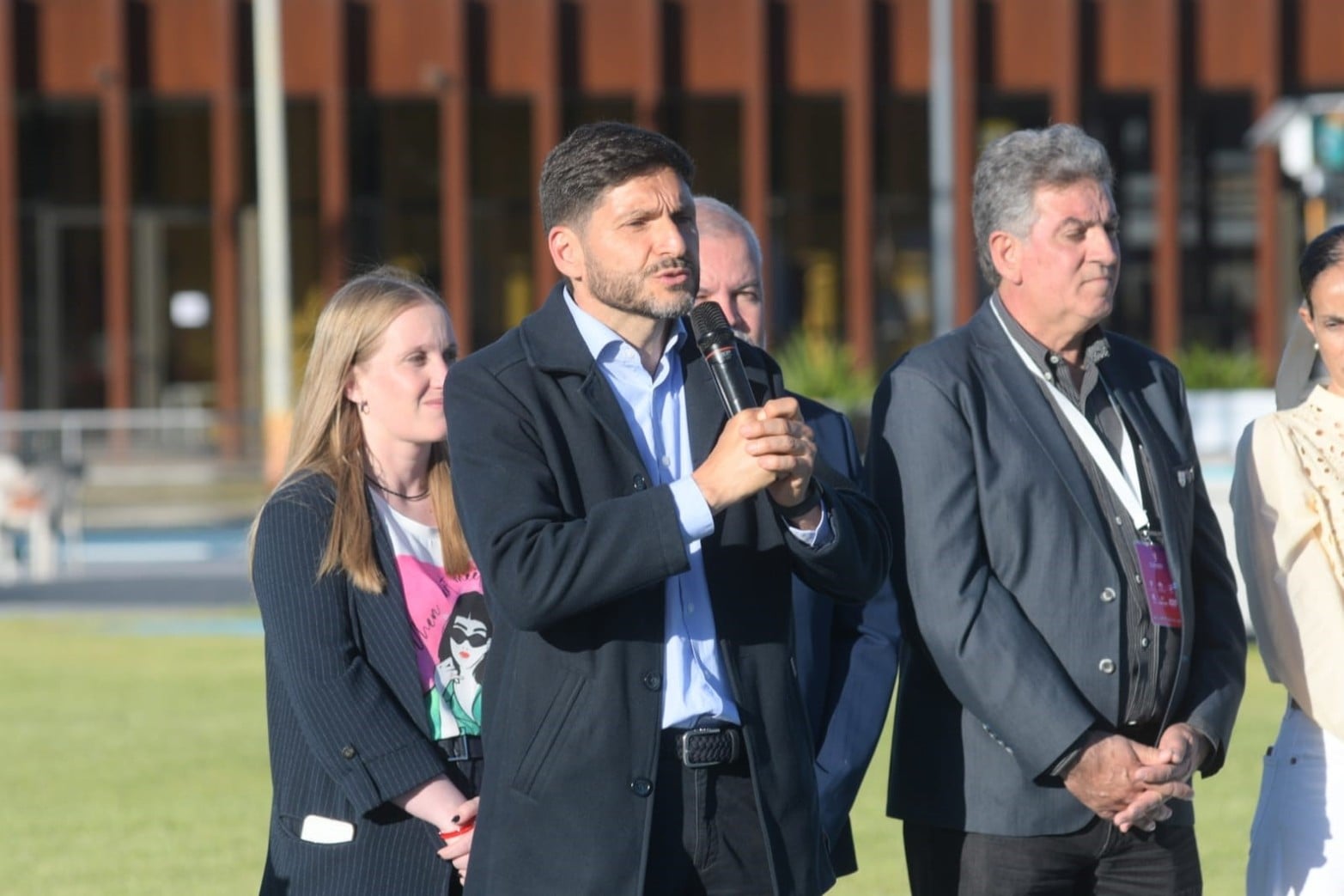 Pullaro en el acto inaugural del XII Campeonato Sudamericano U23 de Atletismo 2026.