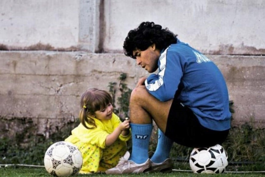 El recuerdo de Dalma Maradona junto a su padre