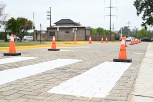 Villa Gobernador Gálvez puso en funcionamiento un nuevo circuito vial en el Parque Regional
