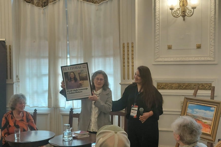 Homenajes. Las escritoras Zulma Molaro (foto) y María Beatriz Bolsi fueron reconocidas por su trayectoria.