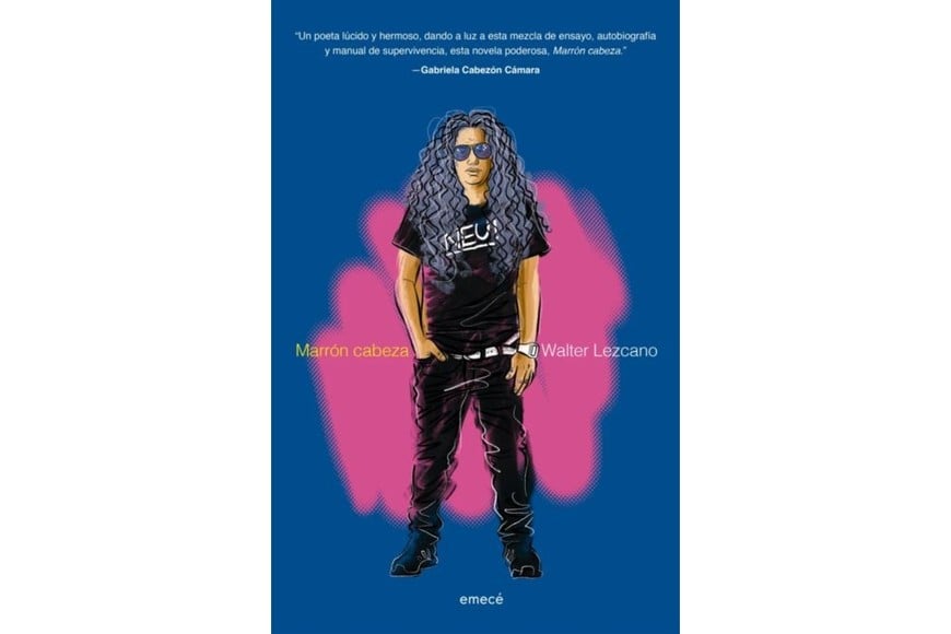 Portada de “Marrón cabeza”, libro de Walter Lezcano,
