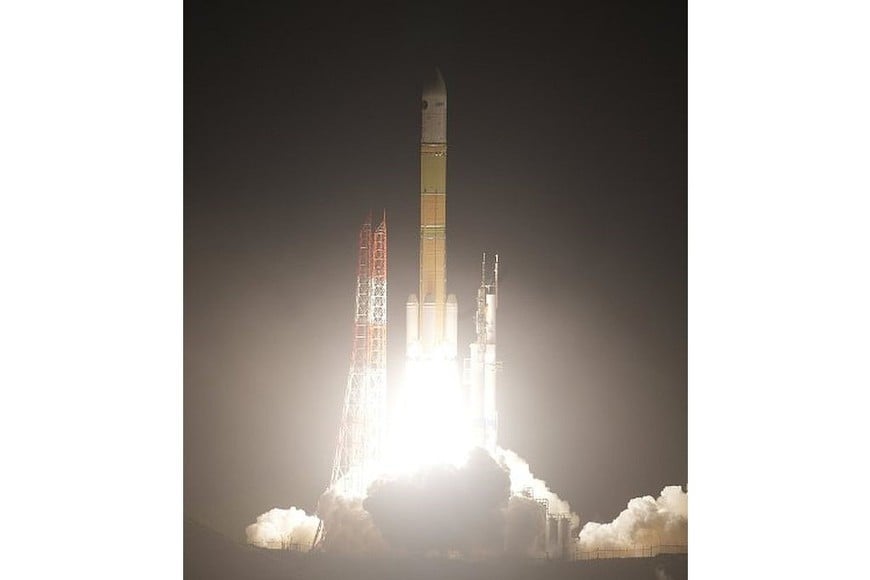 El cohete insignia H3 despegó este lunes. Foto: @tnsc_JAXA
