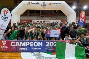 Sanjustino terminó el fin de semana celebrando en San Jorge. Foto: Prensa Copa Santa Fe.