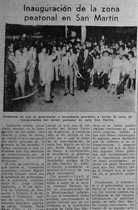 Adiós autos en San Martín.