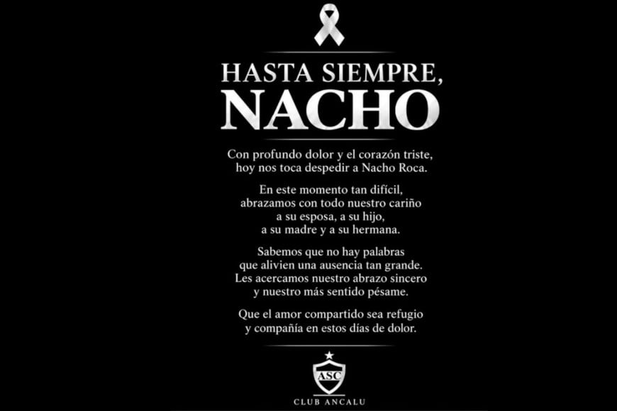 La despedida del club en redes sociales.