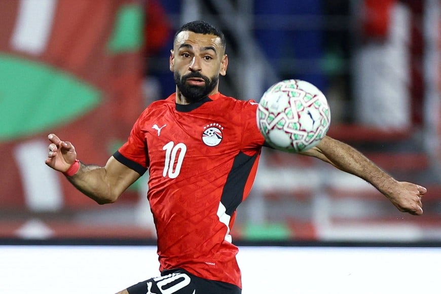 FILE PHOTO: Soccer Football - CAF Africa Cup of Nations - Morocco 2025 - Quarter Final - Egypt v Ivory Coast - Adrar Stadium, Agadir, Morocco - January 10, 2026
Egypt's Mohamed Salah in action REUTERS/Siphiwe Sibeko/File Photo