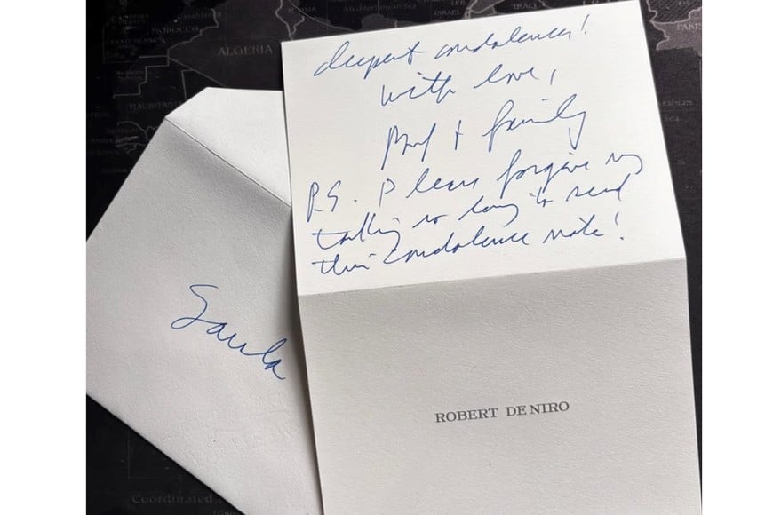 Saula Benavente compartió el mensaje que recibió del actor estadounidense.