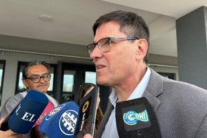 Goity hizo referencia al Presupuesto y al fenómeno de El Niño en declaraciones de prensa de este martes. Foto: El Litoral