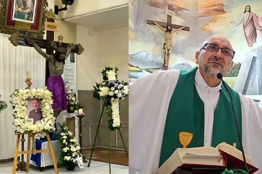 La comunidad religiosa celebró una misa exequial para despedir a Patricio Sánchez Molinari, de 53 años.
