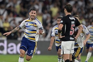 Paredes festeja el gol de Boca REUTERS/Thiago Ribeiro