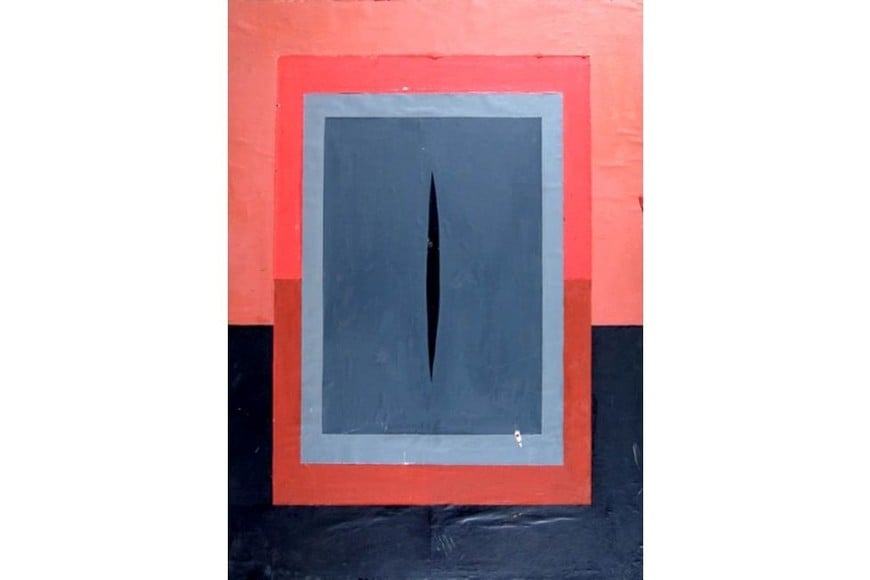 "Composición con tajo negro". Foto: Arte de la Argentina