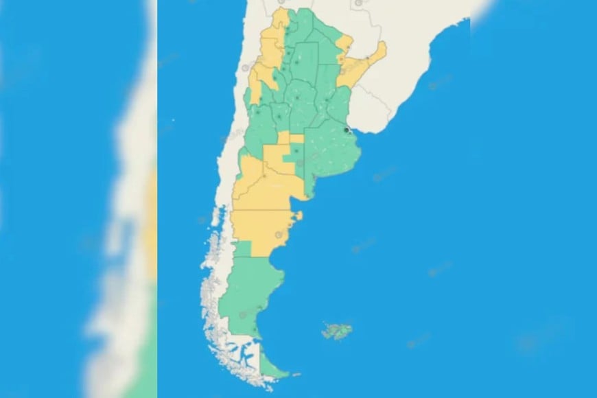 El pronóstico anticipa condiciones meteorológicas inestables en distintas regiones del país.