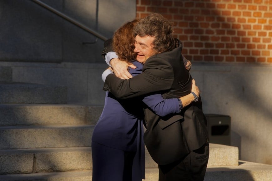 Milei se reunió con Isabel Díaz Ayuso durante su visita a España