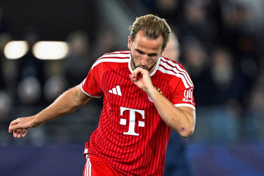 Soccer Football - UEFA Champions League - Viking v Bayern Munich - Lyse Arena, Stavanger, Norway - October 13, 2026
Bayern Munich's Harry Kane celebrates scoring thier second goal
Carina Johansen/NTB via REUTERS
ATTENTION EDITORS - THIS IMAGE WAS PROVIDED BY A THIRD PARTY. NORWAY OUT. NO COMMERCIAL OR EDITORIAL SALES IN NORWAY. TPX IMAGES OF THE DAY