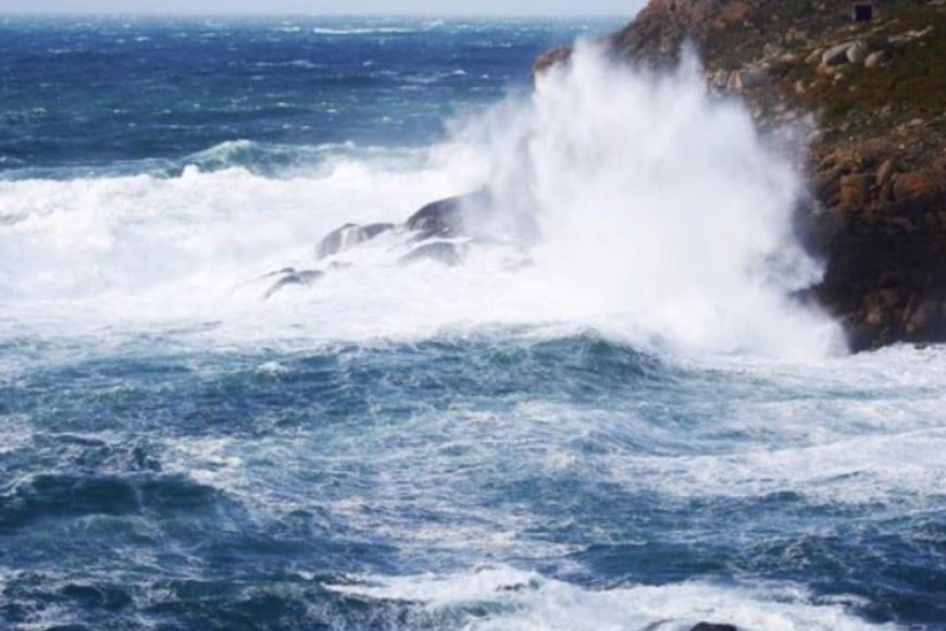 Oleaje por la borrasca Austen en la costa española.