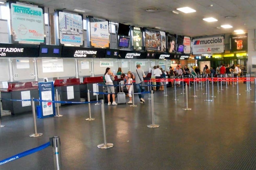 El aeropuerto de Reggio Calabria, uno de los afectados.