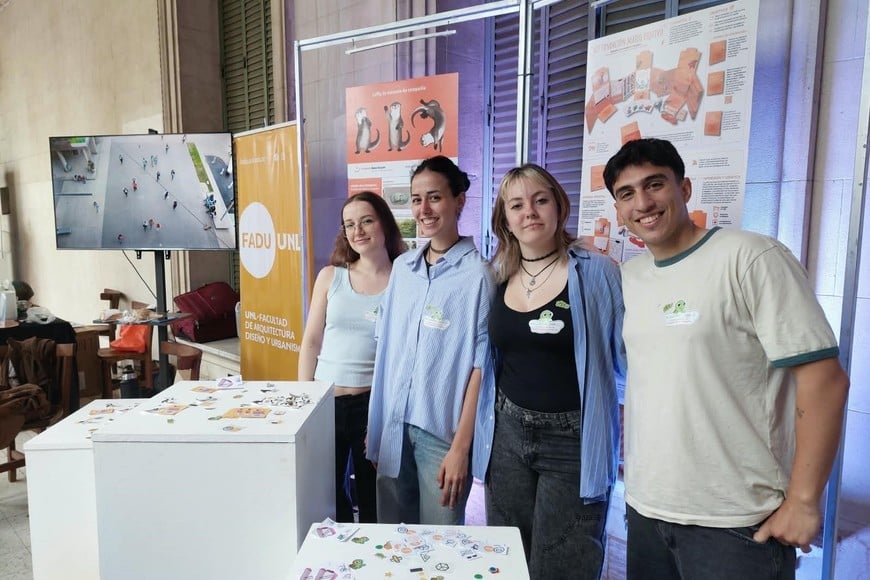 Estudiantes de Fadu realizaron diseños para los chicos de la Fundación Mateo Esquivo.