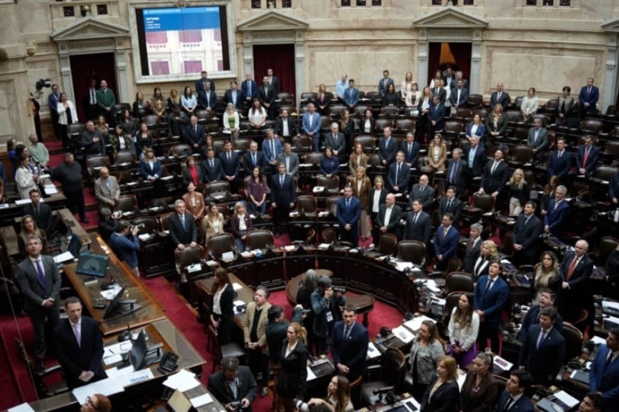 Sesión en la Cámara de Diputados de la Nación. NA