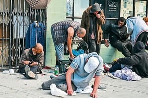 Ocho mil sintecho viven en las calles de San Francisco, concentrados sobre todo en los barrios de Tenderloin y SoMa. Imagen captada en 2023 por Tayfun Coskun, de la Agencia Anadolu.