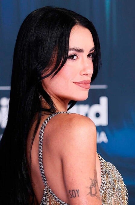 Deslumbró en la alfombra de los Billboard.