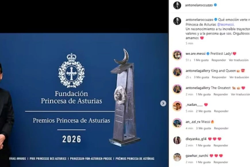 Antonela Roccuzzo le dedicó un mensaje especial a Lionel Messi