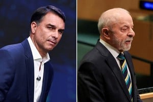 Flávio Bolsonaro y Lula da Silva, un mano a mano por la presidencia de Brasil. Crédito: Reuters
